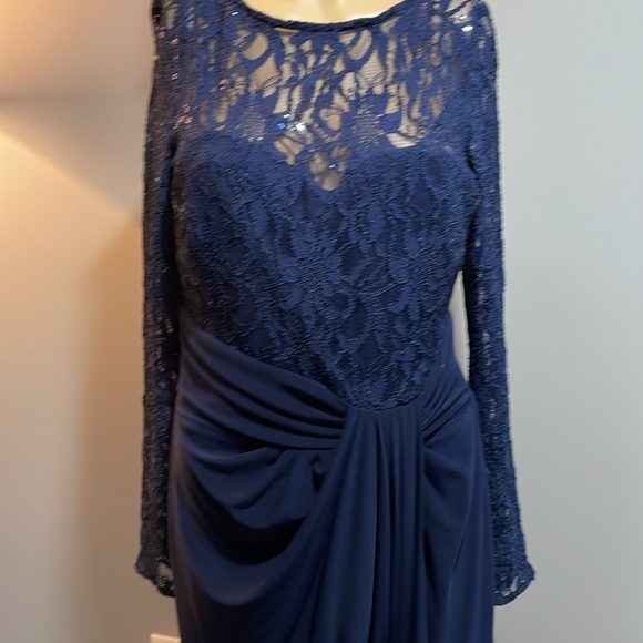 Ralph Lauren Navy Evening Dress - Picture 2 of 11